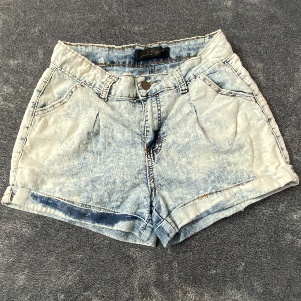 Acid Wash Denim Mom‎ Shorts Vintage Style size 2